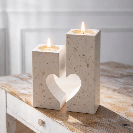 Bougeoir Cœur Duo