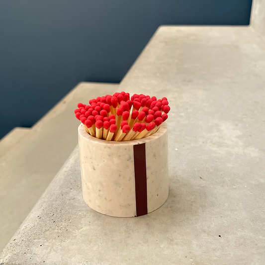 POT A ALLUMETTES AVEC GRATTOIRS