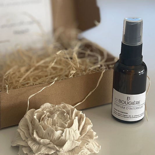 Pivoine à parfumer – diffuseur en minéral et coquillages