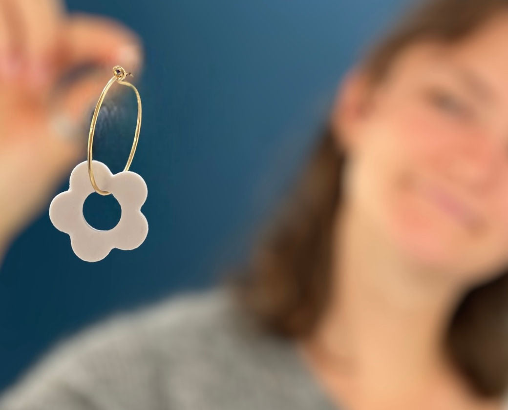 Boucles d’oreilles Marguerites