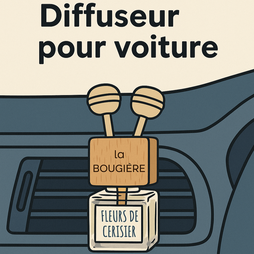 Diffuseur de parfum naturel pour voiture – Rechargeable