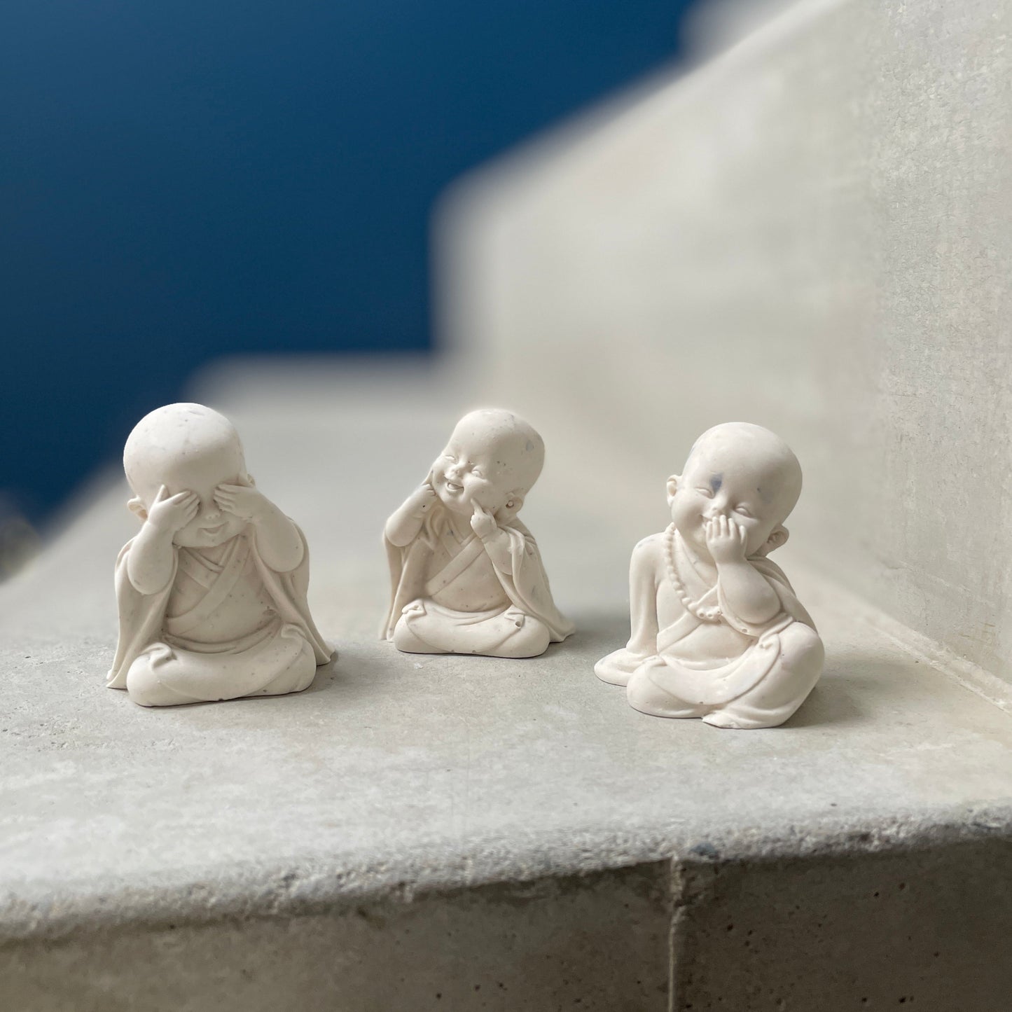 Moines Bouddhas décoratifs – Ne vois pas, n’entends pas, ne parle pas
