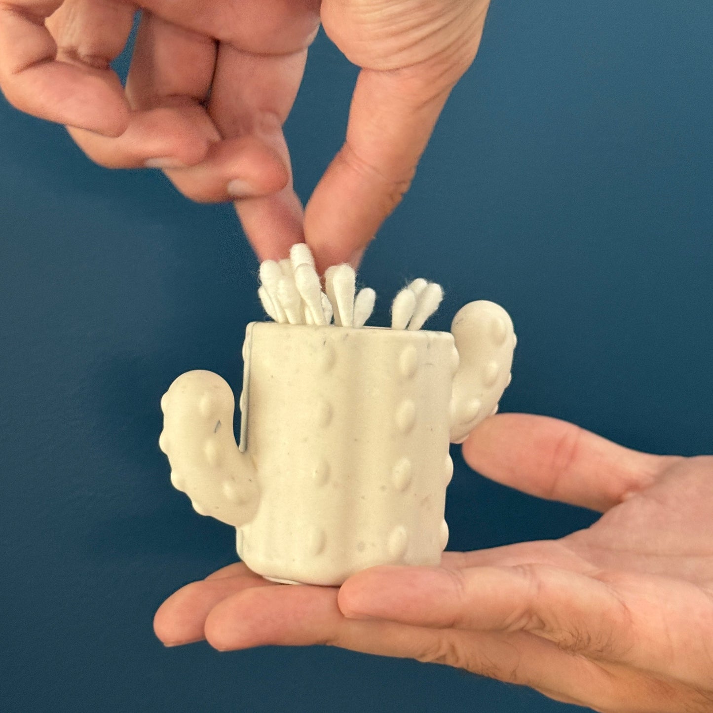 Pot Cactus – Rangement pour cotons-tiges