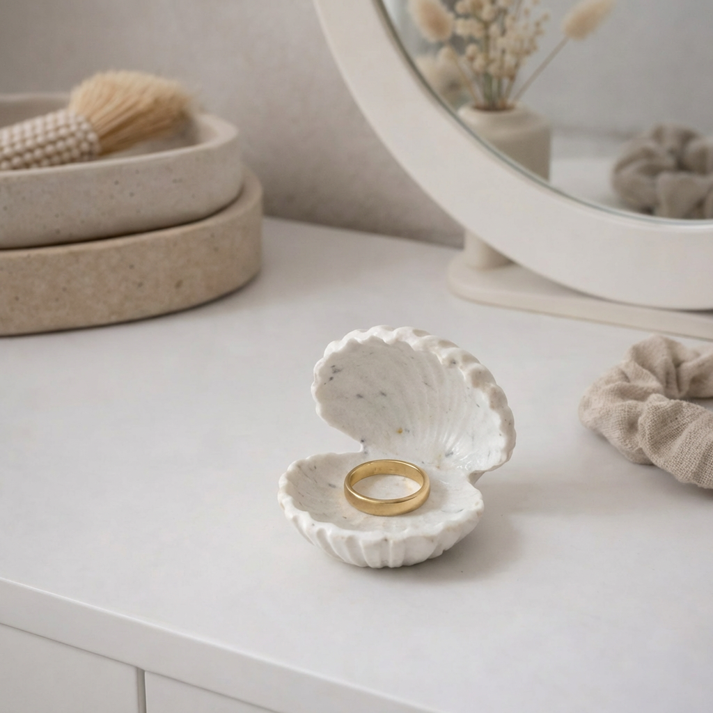 l’écrin – coupelle coquillage pour bijoux fait main