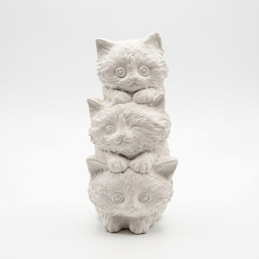 figures de chats décoratives artisanales