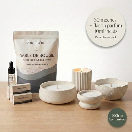 Sable de bougie - Créez vos bougies à l’infini