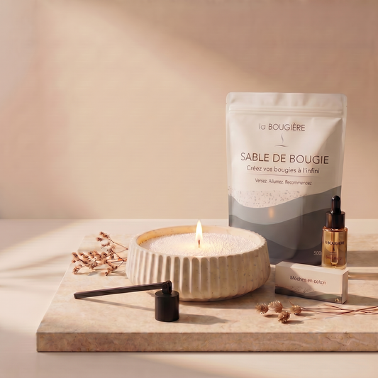 Sable de bougie végétal - Créez vos bougies à l’infini