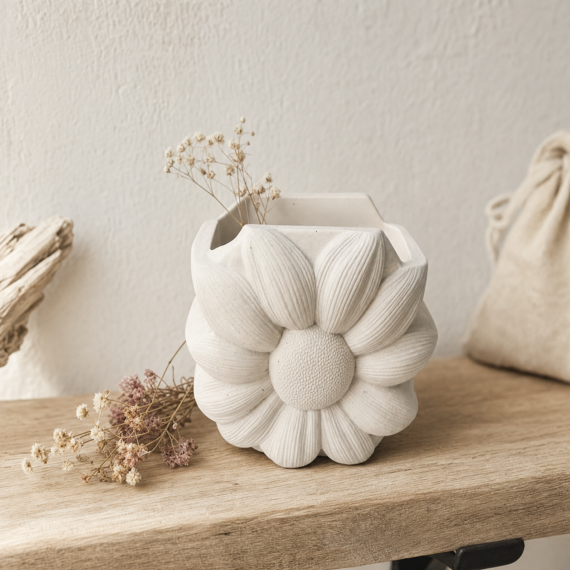 Etsy IA validée — Pot Marguerite avec fleurs séchées