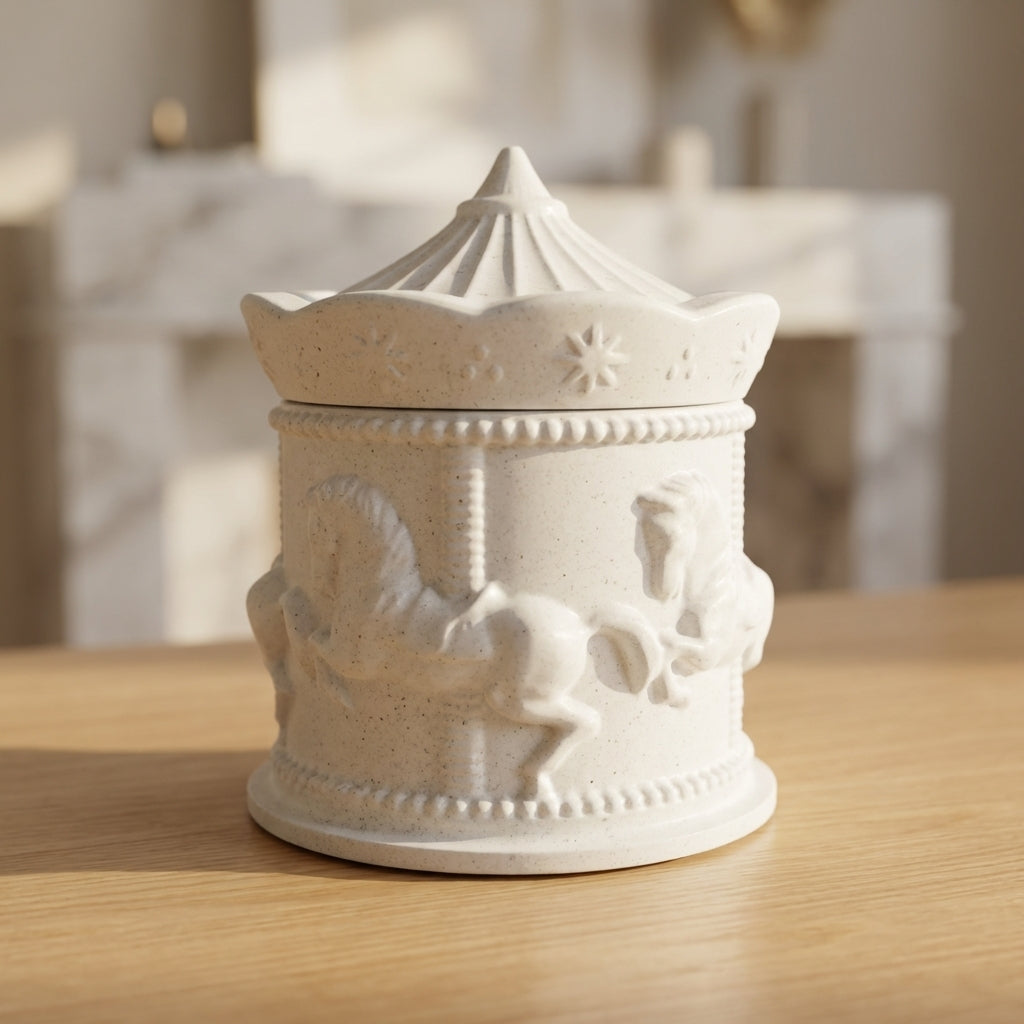 pot à bijoux manège décoratif fait main