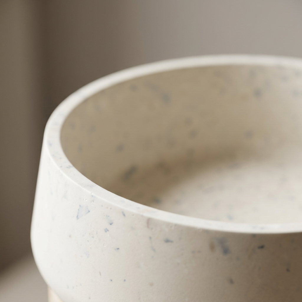 le design - contenant lisse minéral fait main
