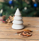 Bougie “Sapin de Noël” en terrazzo coquiller – réutilisable