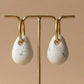 boucles d’oreilles goutte coquillée artisanales