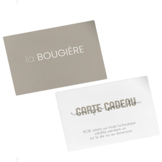 Carte Cadeau - La Bougière