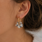 Boucles d’oreilles marguerite  coquillée artisanales