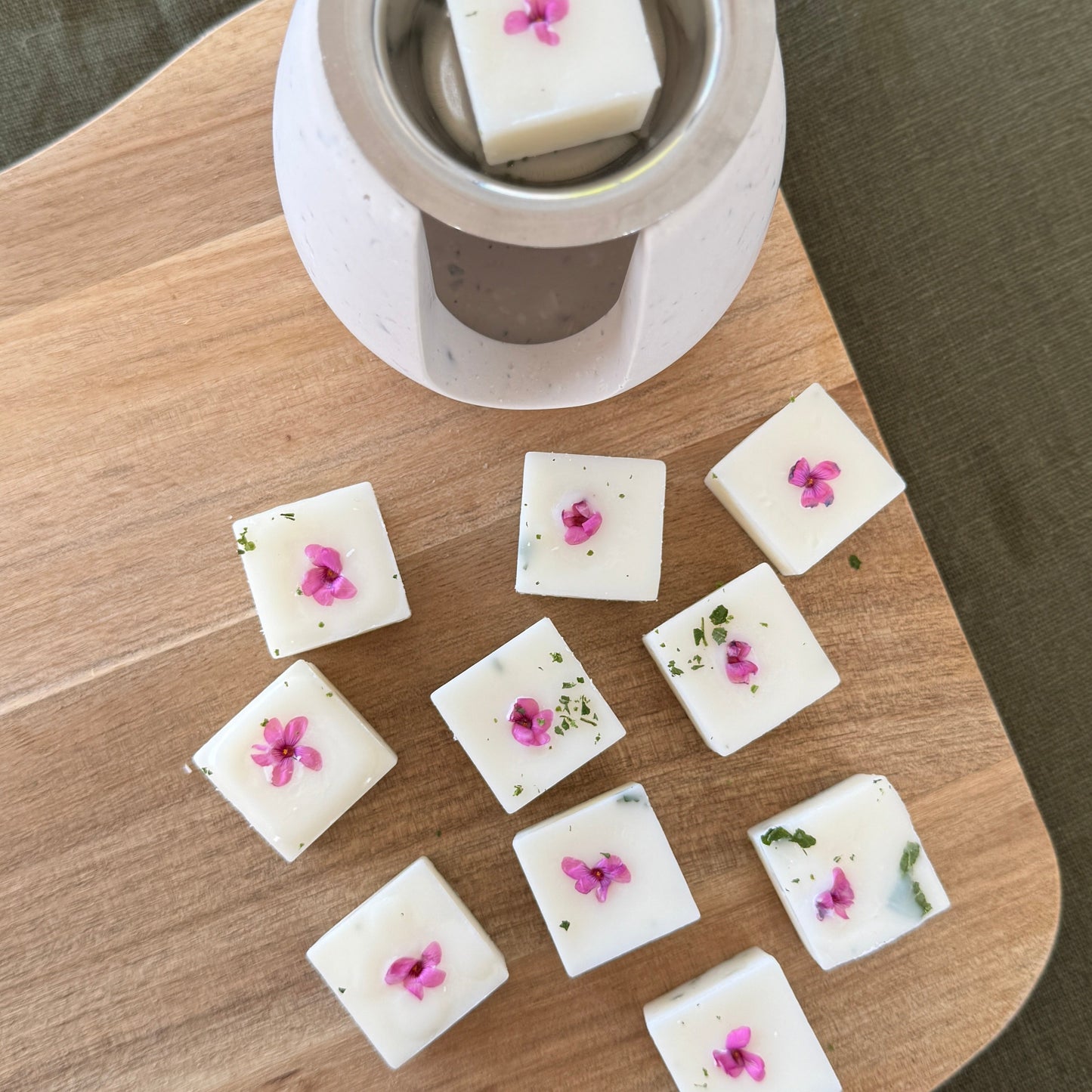 Fondants de cire parfumés