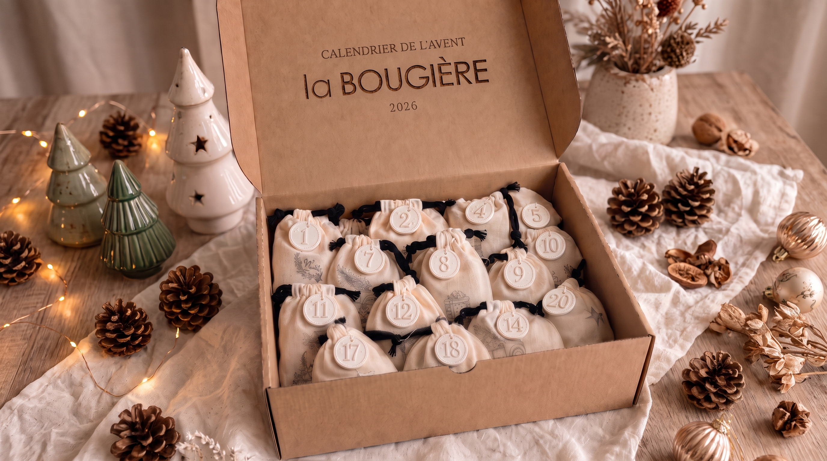 Calendrier de l’Avent La Bougière 2026 — bannière