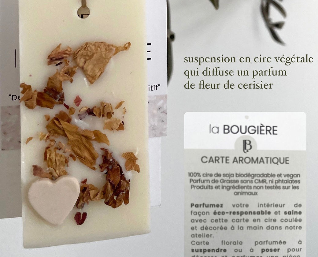 CARTE AROMATIQUE FLEUR D'ORANGER