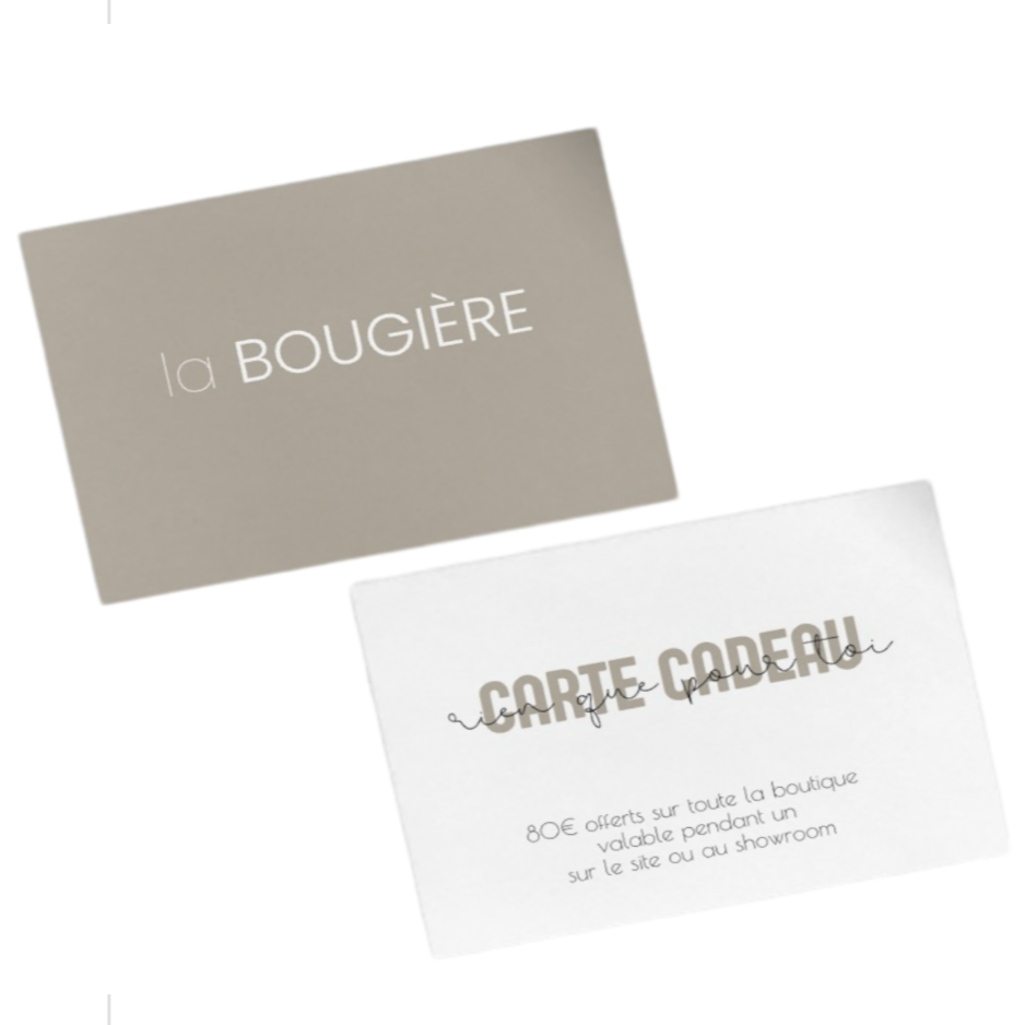 carte cadeau La Bougière