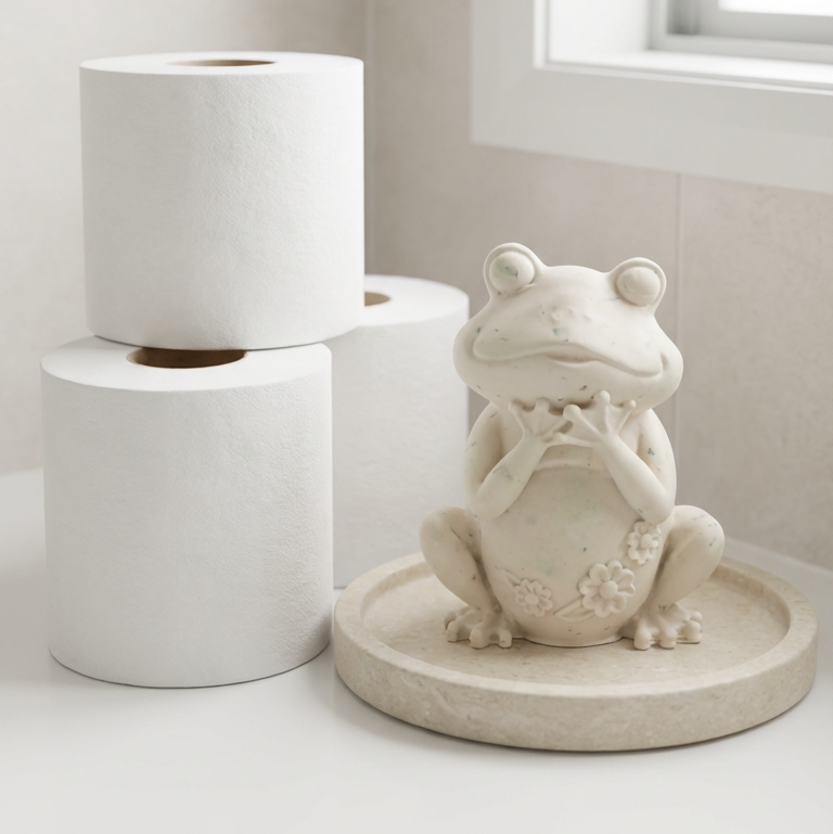 la grenouille — figures décoratives artisanales fait main