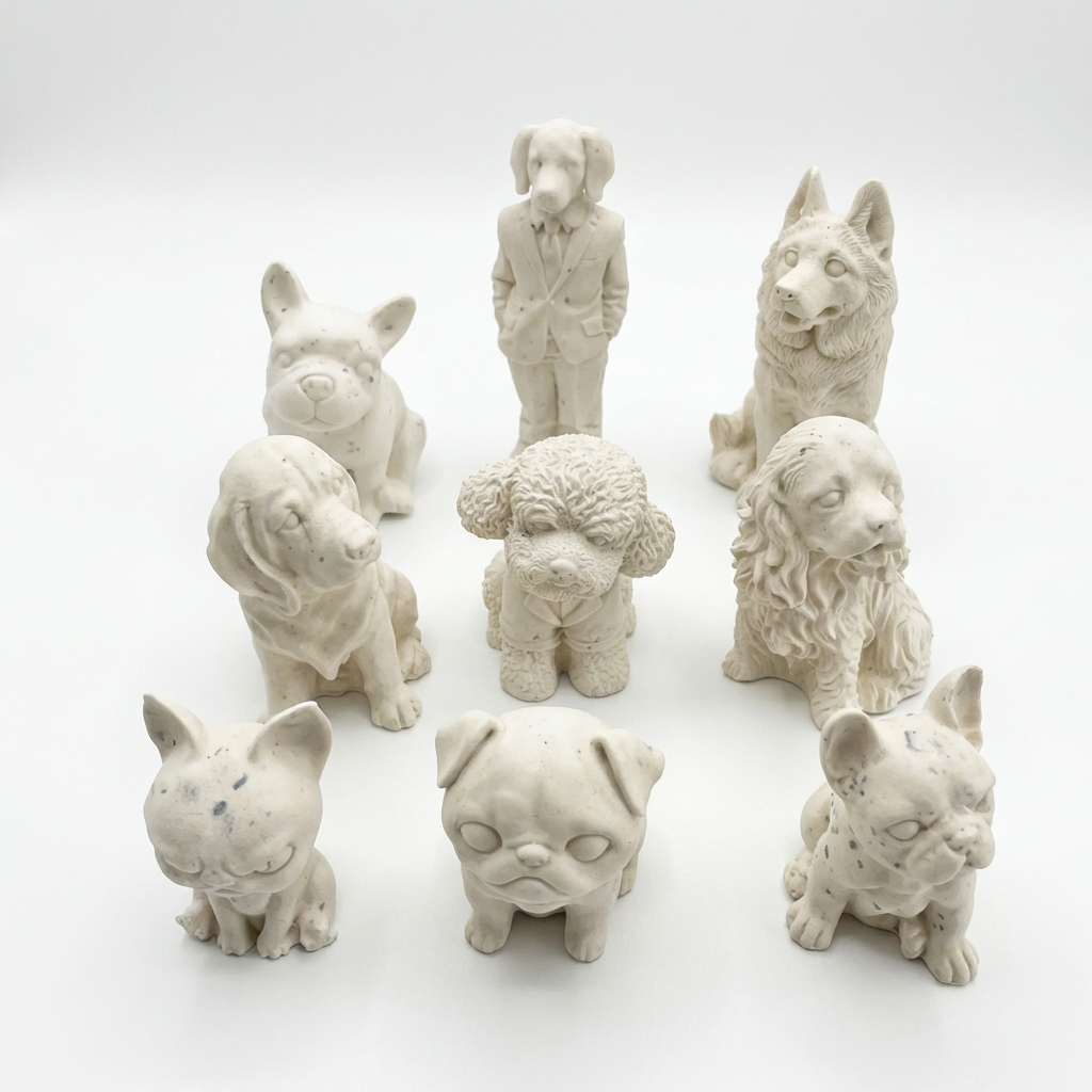 Les Chiens  — Figures Animalières Décoratives Artisanales