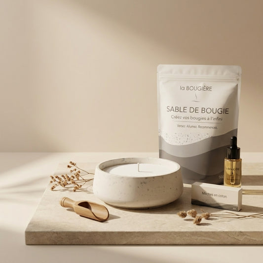 Sable de bougie végétal - Créez vos bougies à l’infini