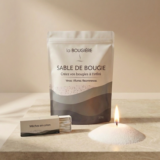Sable de bougie végétal - Créez vos bougies à l’infini