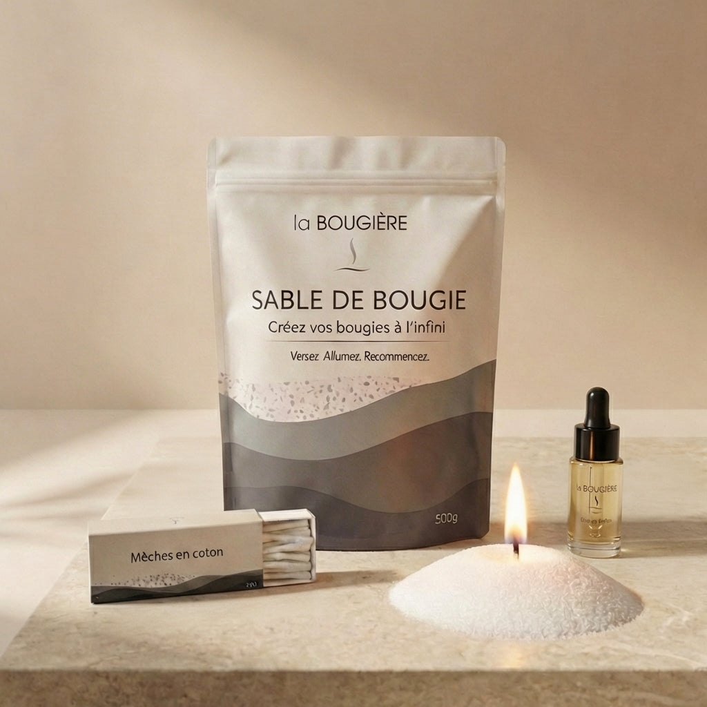 sable de bougie végétal - créez vos bougies à l’infini fait main