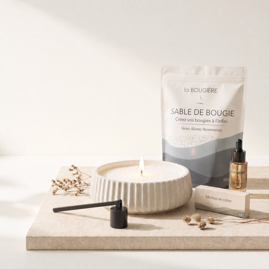 Sable de bougie végétal - Créez vos bougies à l’infini