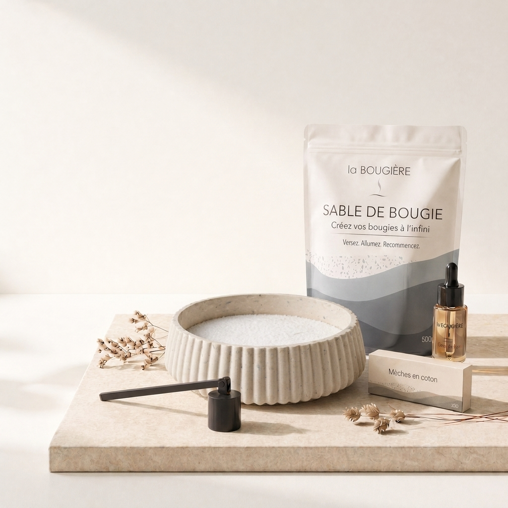 Sable de bougie végétal - Créez vos bougies à l’infini