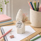 Solifleur Cadeau personnalisé enseignant – Fleurs séchées & création artisanale