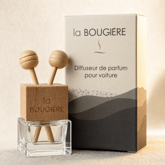 Packaging La Bougière et diffuseurs de parfum pour voiture