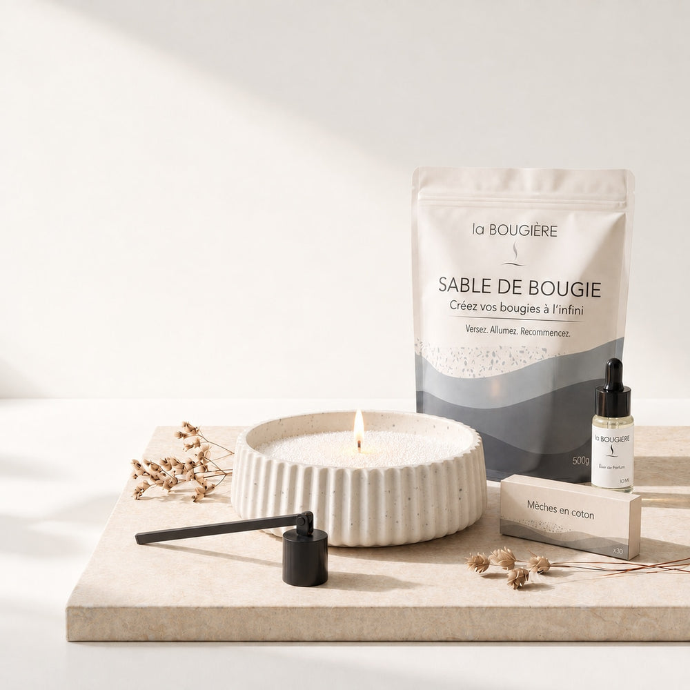 Sable de bougie végétal - Créez vos bougies à l’infini