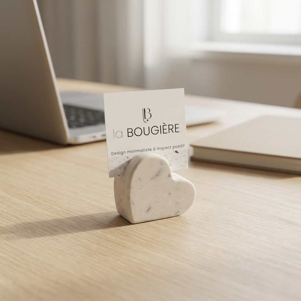 porte photo - carte de visite - marque place artisanal