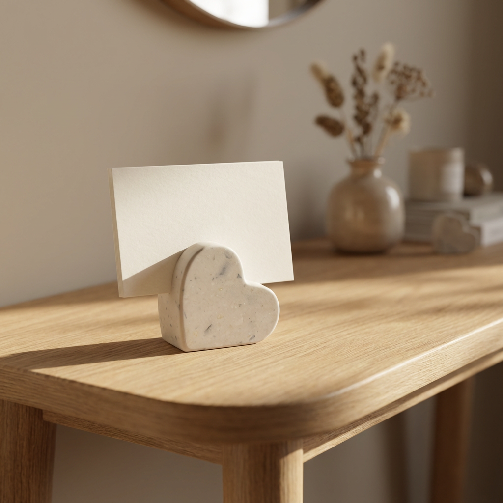 porte photo - carte de visite - marque place fait main