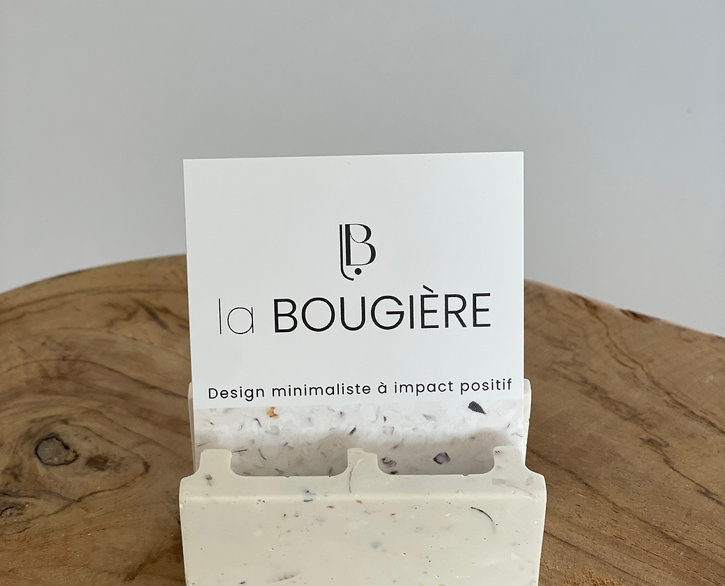 presentoir carte de visite parpaing artisanal